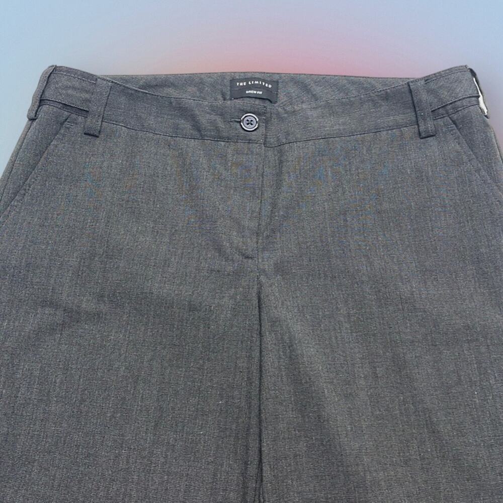 THE LIMITED Women’s 8 Charcoal Gray DREW FIT Wide Leg Dress Pant